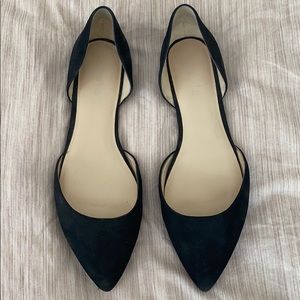 Black Pointed Toe Flats